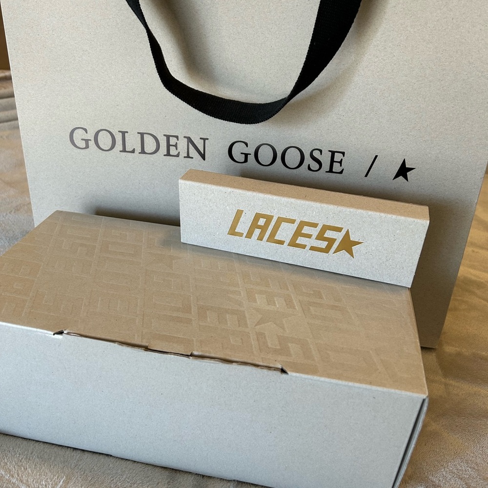 #Golden Goose white sneakers & silver worn once’s woman or men size 37, - Picture 2 of 16